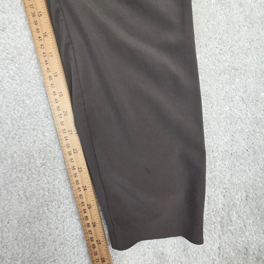 Athleta Skyline Pant Paperbag Waist Tie Belt Green Tapered Leg Womens 6